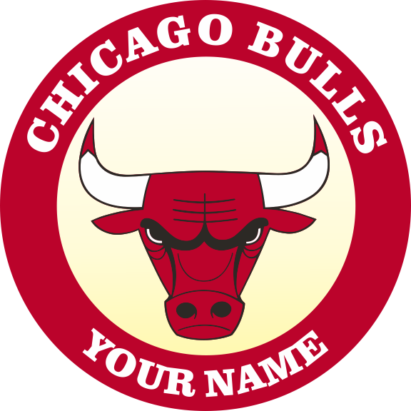 Chicago Bulls Customized Logo vinyl decal